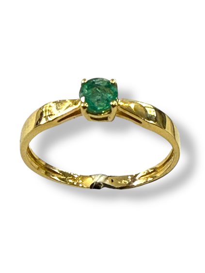 Ring Demetra Woman CHROMA in Gold Smeraldo 0.30 Ct 010.F.S.030.Y - 010.F.S.030.Y